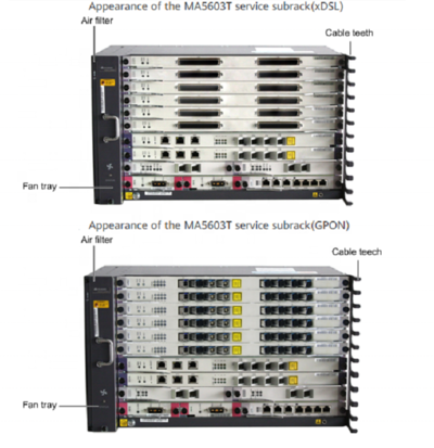 MA5600 MA5603 ADSL/VDSL H806CAME 48 Ports ADSL&POTS COMBO BOARD ADEE 64-port ADSL2+ over POTS Service Board MA5683